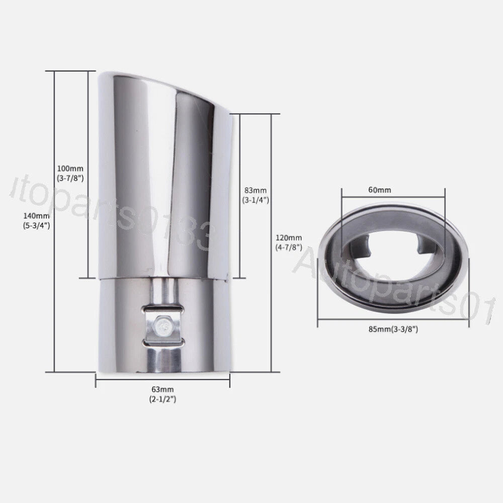 Stainless Steel Exhaust Pipe Muffler Tip for Ford Mustang (1999-2004) All Engines