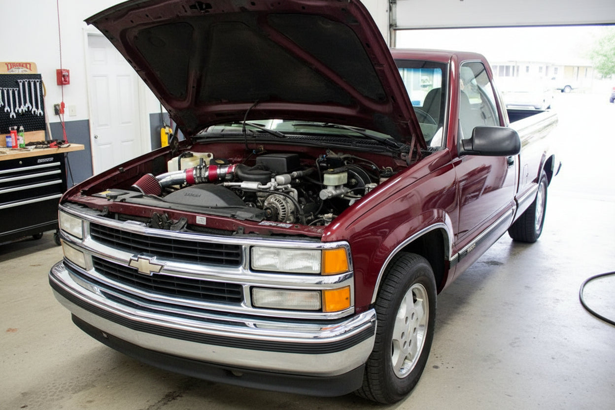 Performance Air Intake for Chevy Suburban GMC K1500 K2500 K3500 (1996-2000) With 5.0L 5.7L Engines Red Default Title