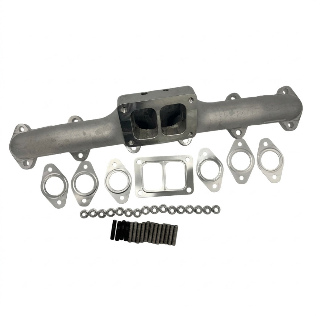 T6 Mount Stainless 2nd Gen Swap Exhaust Manifold for Dodge Ram 2500 3500 (1998-2019) 5.9L 6.7L Diesel