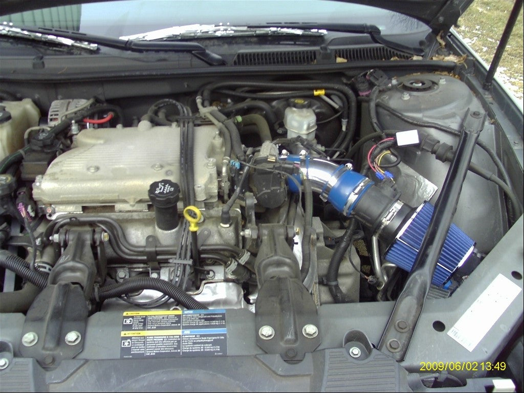 Ram Air Intake Kit for Chevrolet Monte Carlo (2006-2008) with 3.5L / 3.9L V6 Engine Red