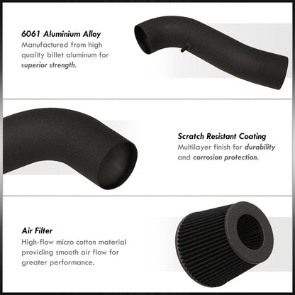 Cold Air Intake For Hyundai Tiburon GT SE (2003-2008) V6 Engine Black