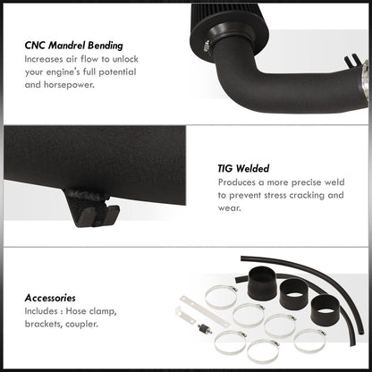 Cold Air Intake For Hyundai Tiburon GT SE (2003-2008) V6 Engine Black