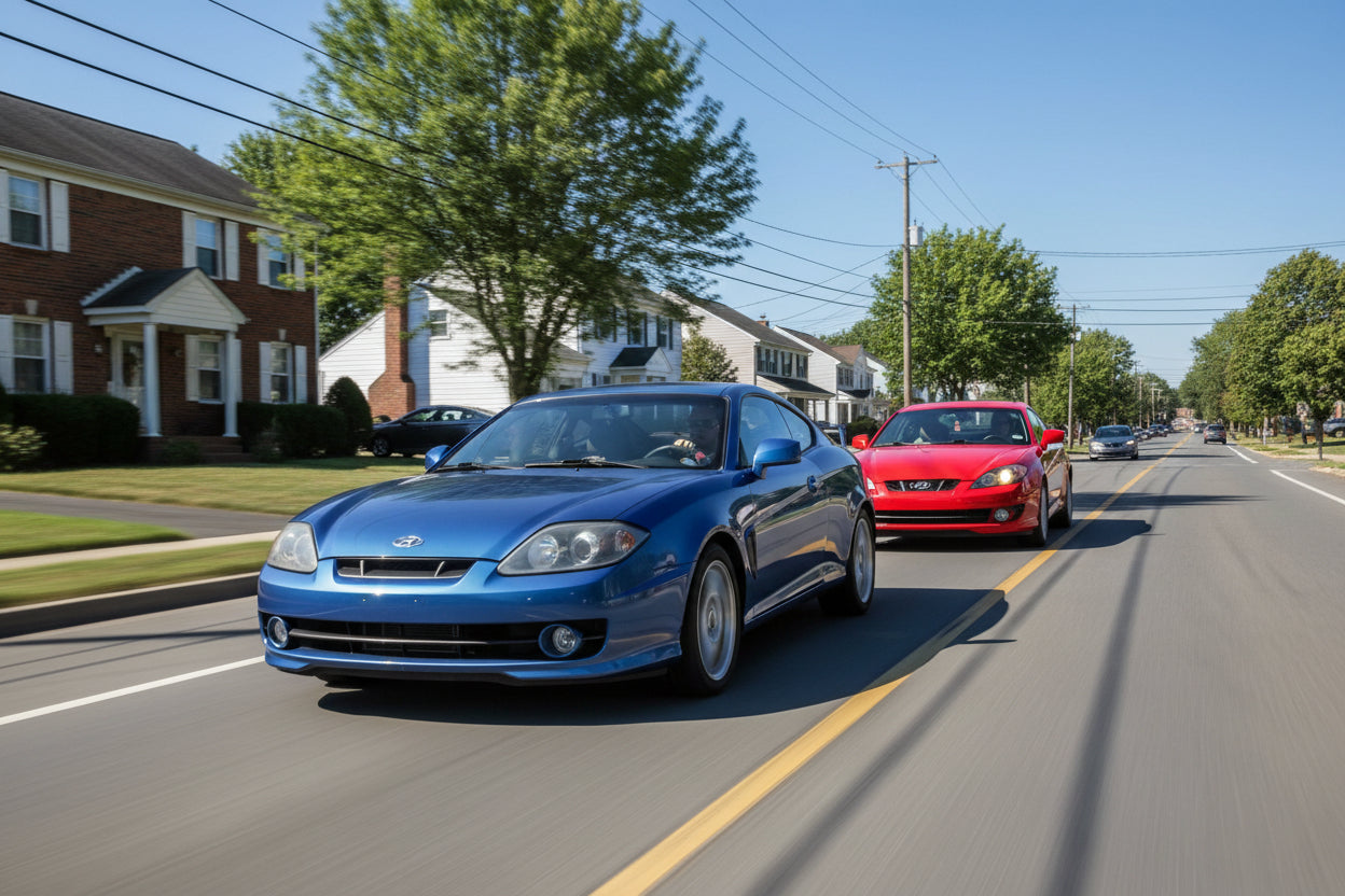Cold Air Intake for Hyundai Tiburon (2003-2007) 2.7L Engine - Red