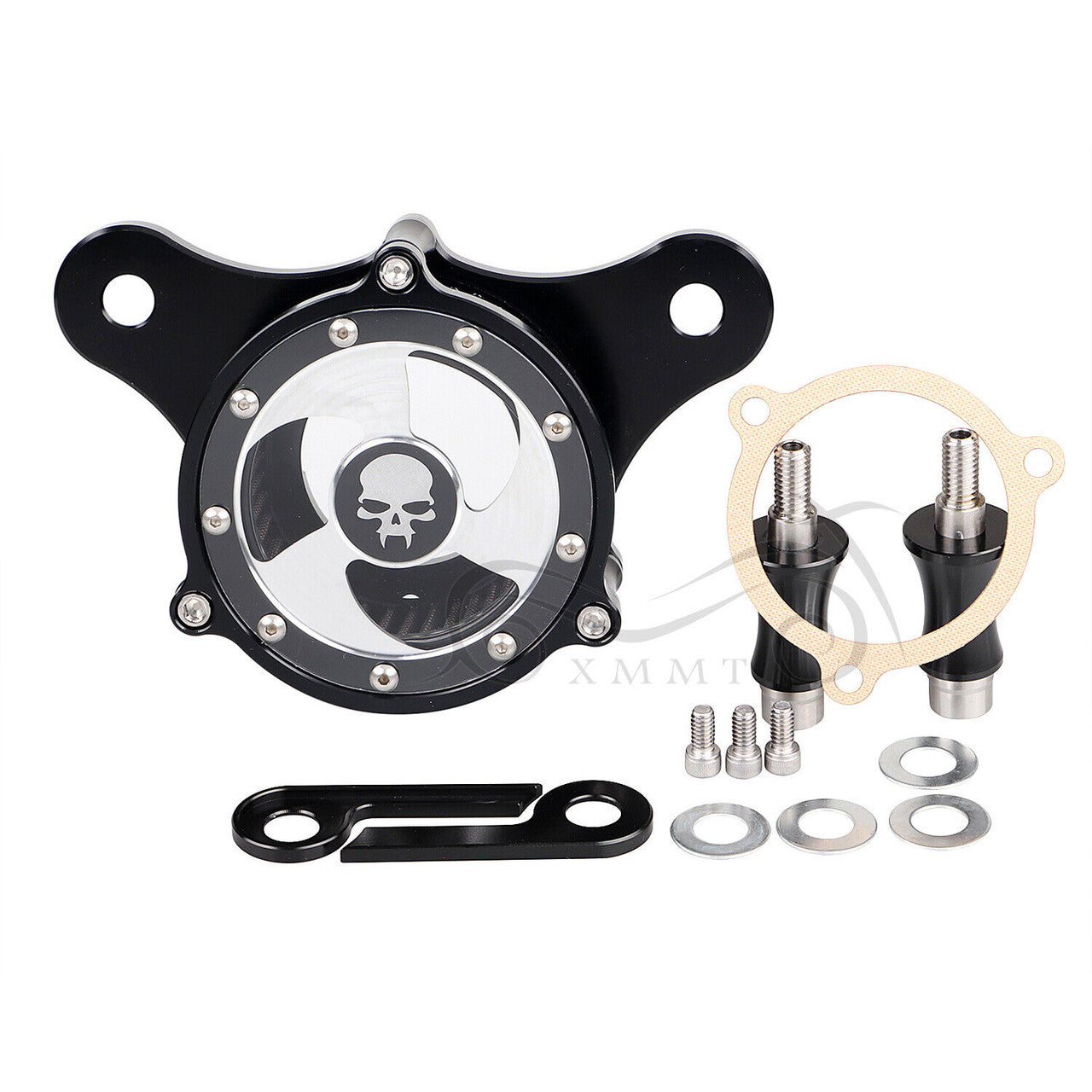 Air Cleaner Intake Filter Kit Skull Fangs for Harley Touring Electra Road Street Glide
