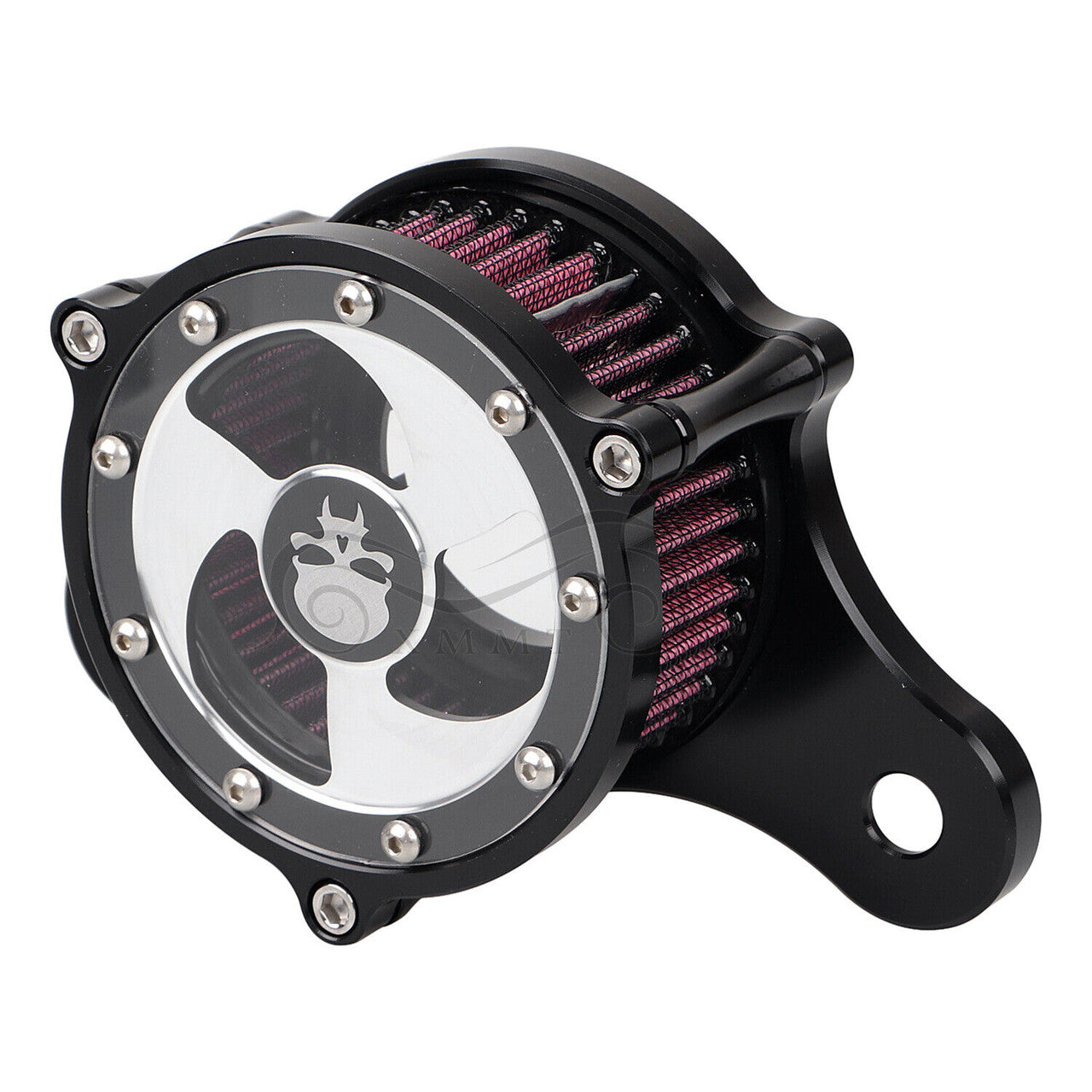 Air Cleaner Intake Filter Kit Skull Fangs for Harley Touring Electra Road Street Glide
