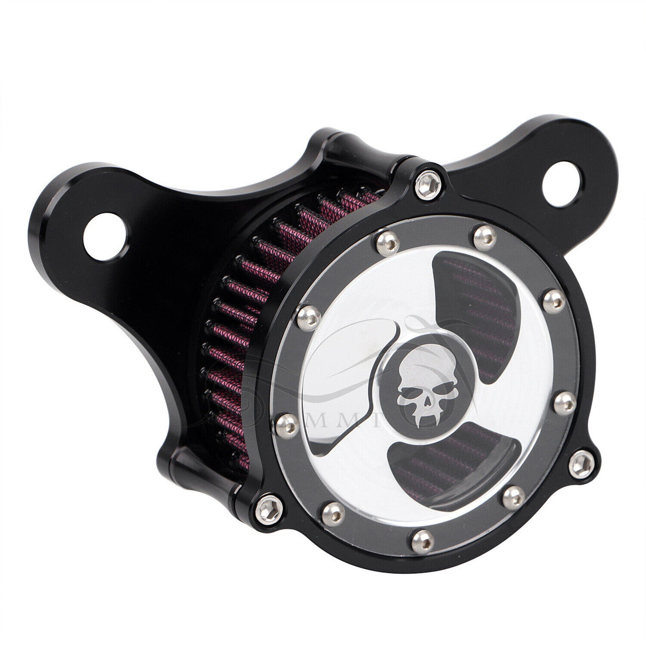 Air Cleaner Intake Filter Kit Skull Fangs for Harley Touring Electra Road Street Glide