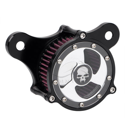 Air Cleaner Intake Filter Kit Skull Fangs for Harley Touring Electra Road Street Glide