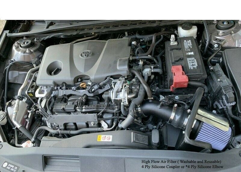 Performance Air Intake W/Heat Shield For Toyota Camry / Hybrid LE SE XLE (2018-2022) With 2.5L L4 Engine Black