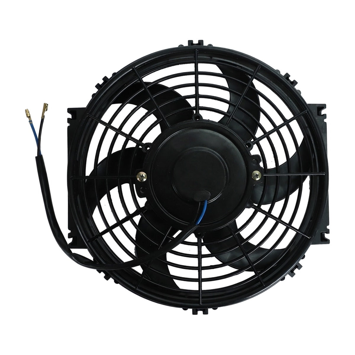 Universal 10" Slim Electric Radiator Cooling Fan Kit (2 Fans) with Thermostat Relay Wiring Kit 12V 800 CFM 185°F On