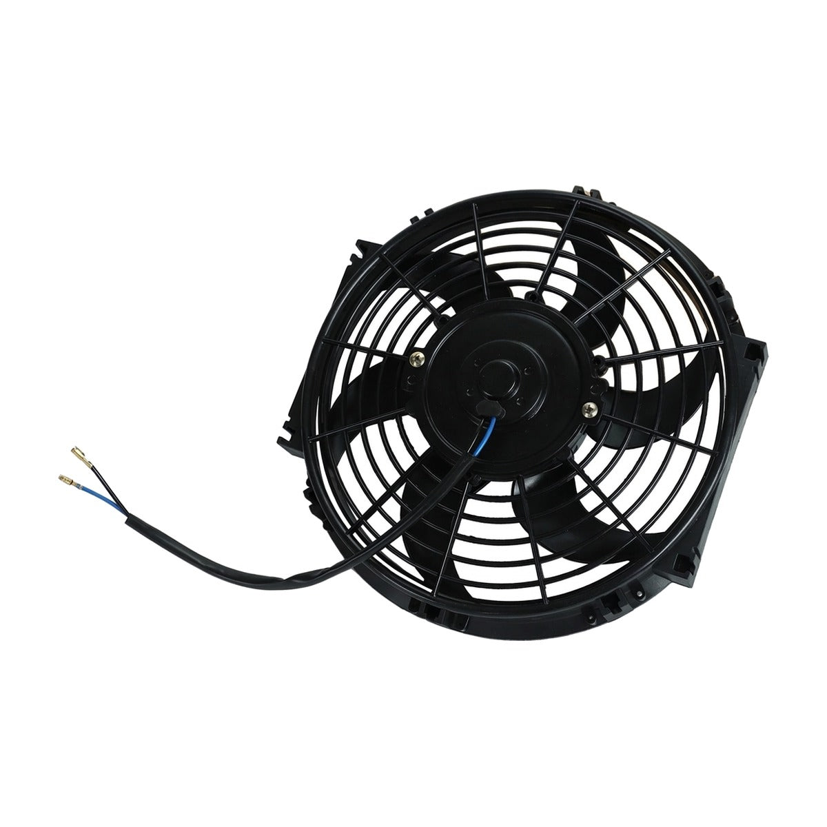 Universal 10" Slim Electric Radiator Cooling Fan Kit (2 Fans) with Thermostat Relay Wiring Kit 12V 800 CFM 185°F On