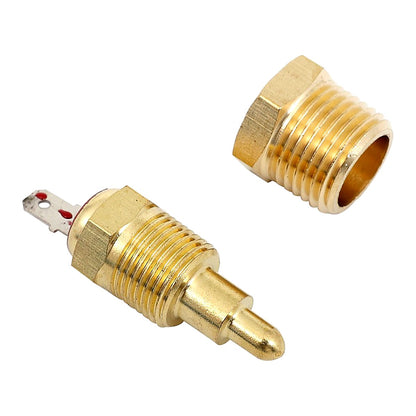Universal Electric Radiator Fan Thermostat Relay Wiring Kit 3/8" NPT Temperature Sensor Switch 185°F On 175°F Off 12V with 30A Breaker