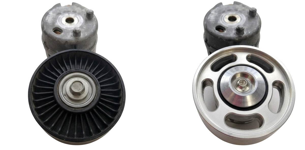Upgraded Billet 2 Piece Idler Kit for Jaguar F-Type XF XJ XKR (2010-2024) 3.0L 5.0L