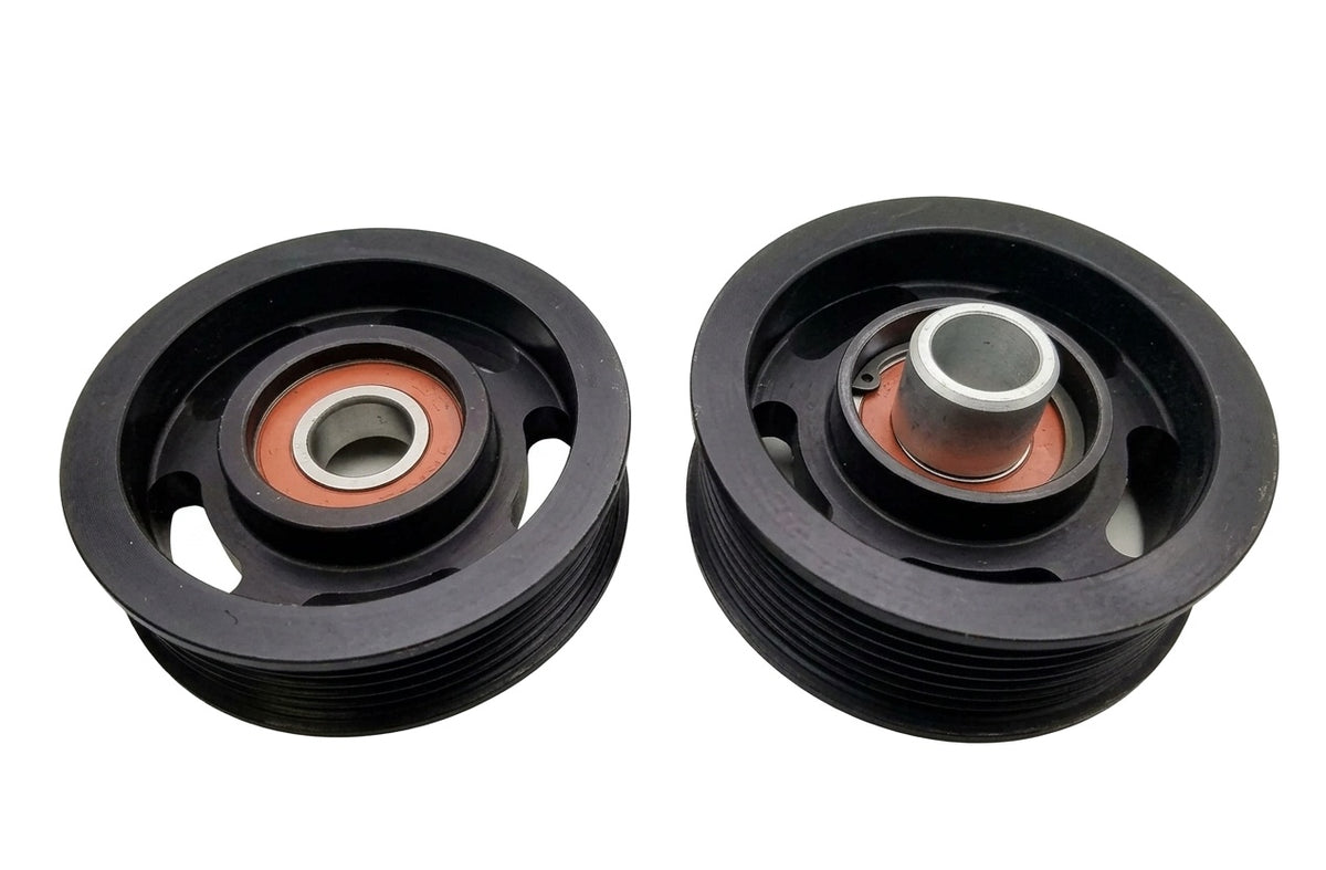 Upgraded Supercharger Double Idler Pulley Set for Mercedes Benz E-Class CLS-Class CL-Class S-Class SL-Class G-Class E55 CLS55 CL55 S55 SL55 G55 (2003-2011) 5.5L