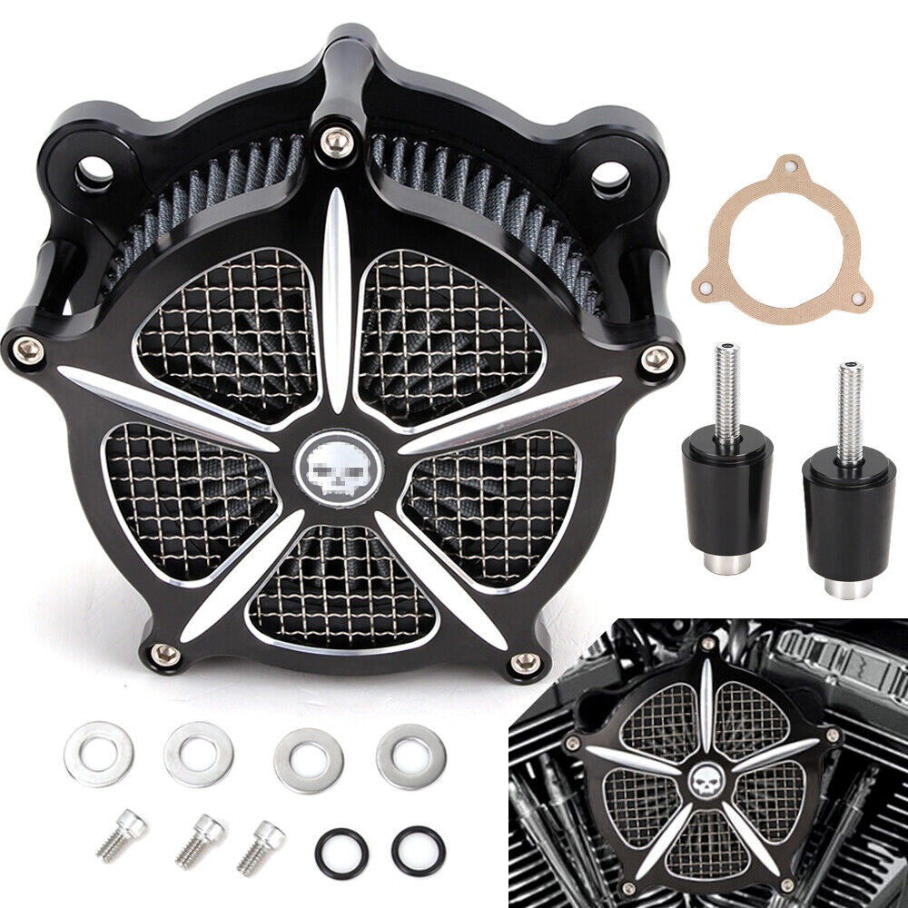Air intake Filter Kit for Touring Electra Tri Street Glide Road King Ultra Limited