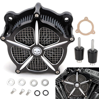 Air intake Filter Kit for Touring Electra Tri Street Glide Road King Ultra Limited