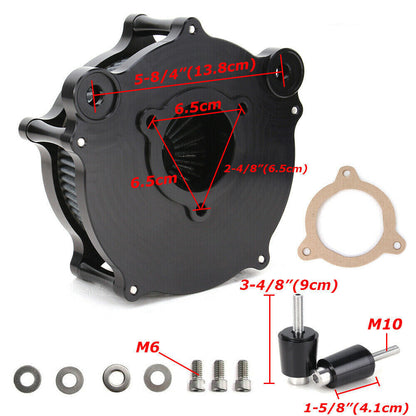 Air intake Filter Kit for Touring Electra Tri Street Glide Road King Ultra Limited