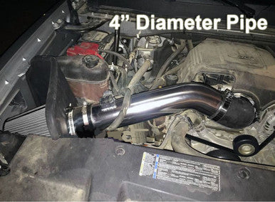 Cold Air Intake Kit for GMC Yukon Denali (2009-2014) with 6.2L V8 Engine Chrome Default Title